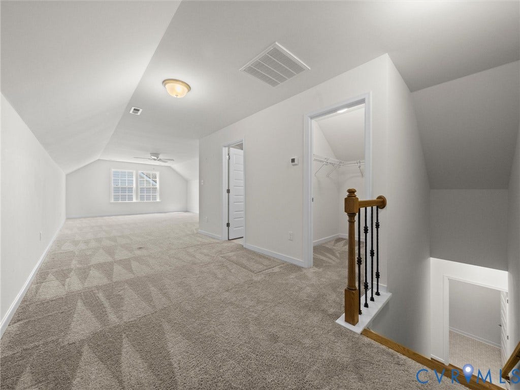 6728 Welara Run, Greenwich Walk At Fox Creek, Moseley, VA 23120 Bedroom suite or bonus room on second floor.