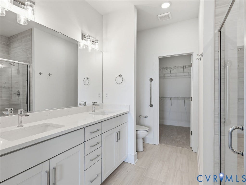 6800 Oasis Breeze Lane, Resere At Oasis, Midlothian, VA 23112 Primary Bathroom- Photos Represent the Actual Home