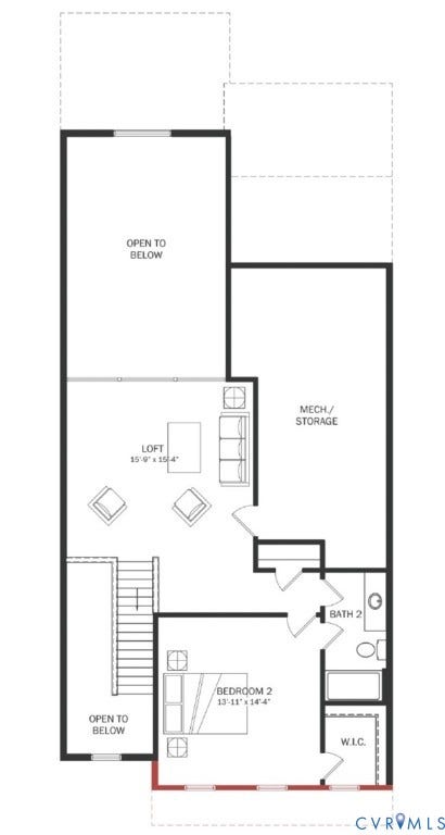 6612 Oasis Breeze Lane, Reserve At Oasis, Midlothian, VA 23112 Second Floor