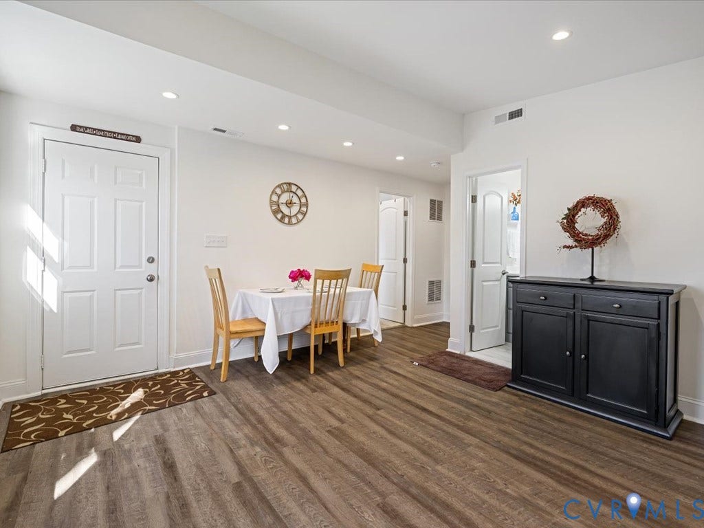 2021 Venable Street, Union Hill, Richmond, VA 23223 Wood-finish flooring throughout, recessed lighting, white paneled doors, and crisp white walls