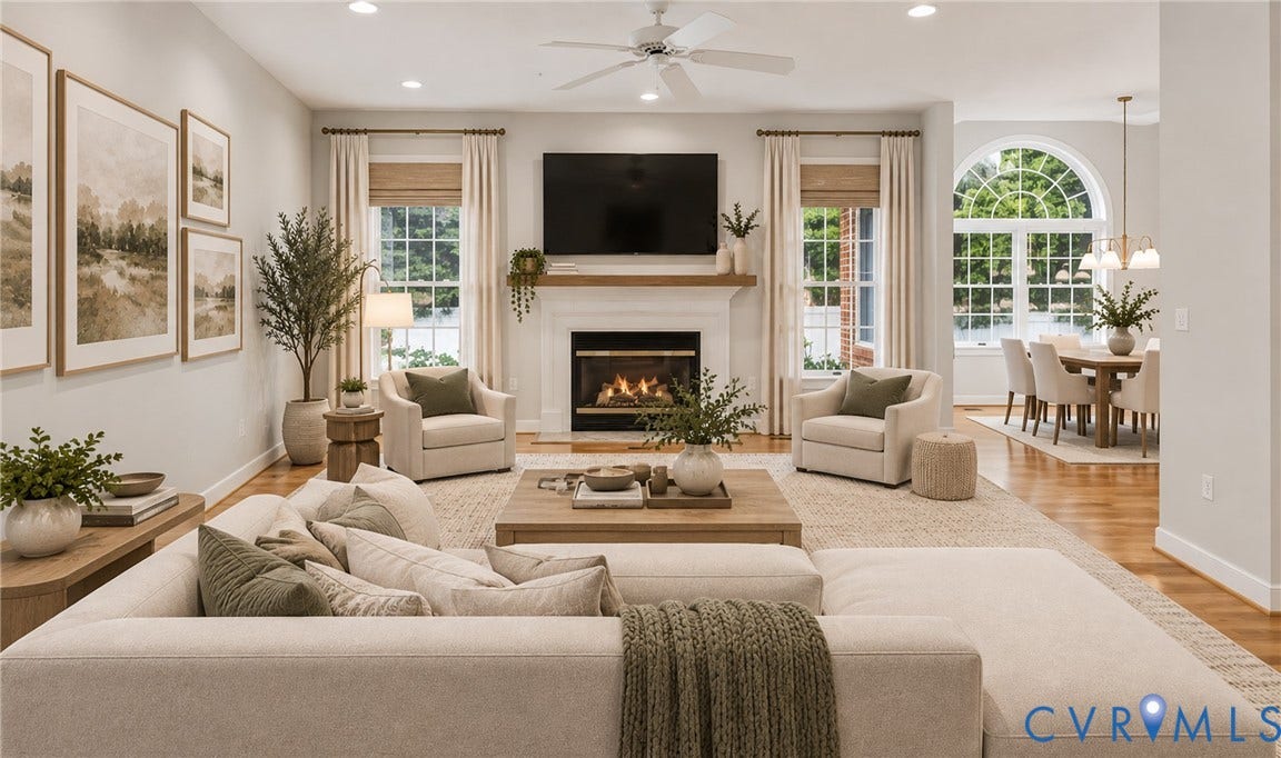 5500 Lakemere Drive, 55+ Community, North Chesterfield, VA 23234 Virtually staged