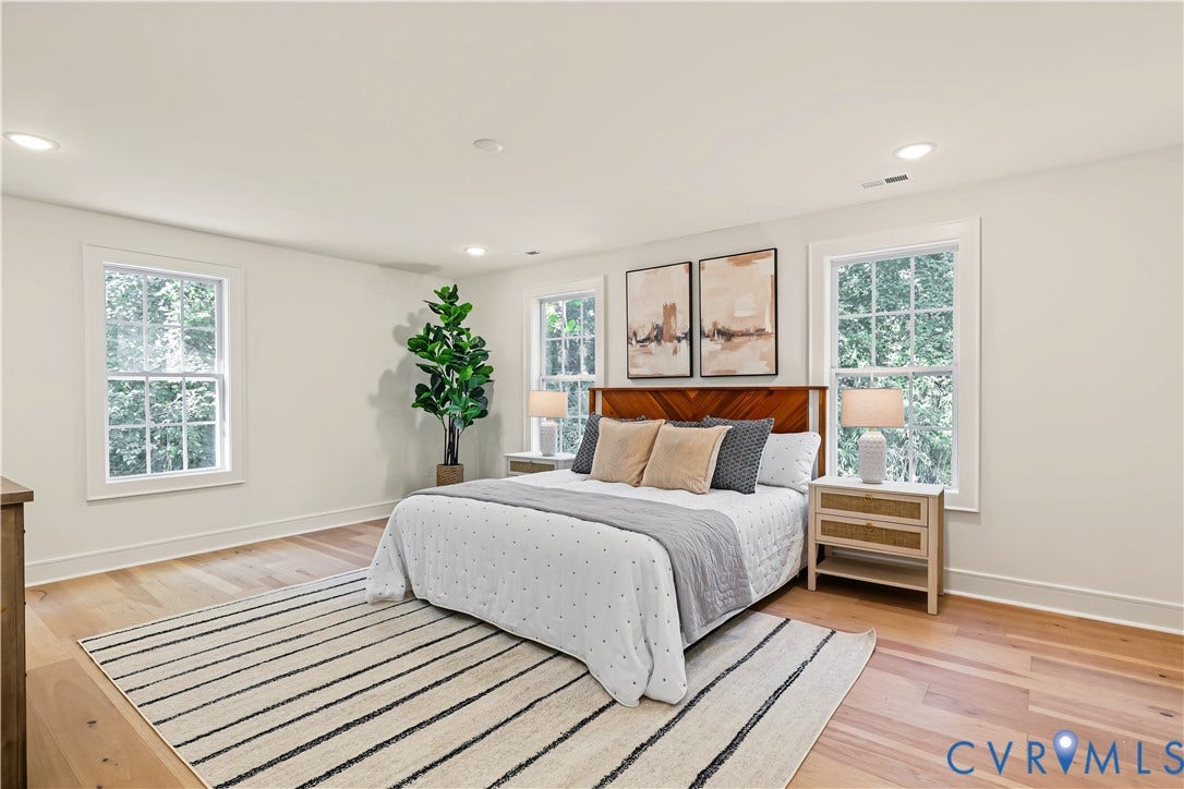 702 Westham Parkway, Westham, Henrico, VA 23229 Wood-finish flooring, recessed lighting, and multiple double-hung windows