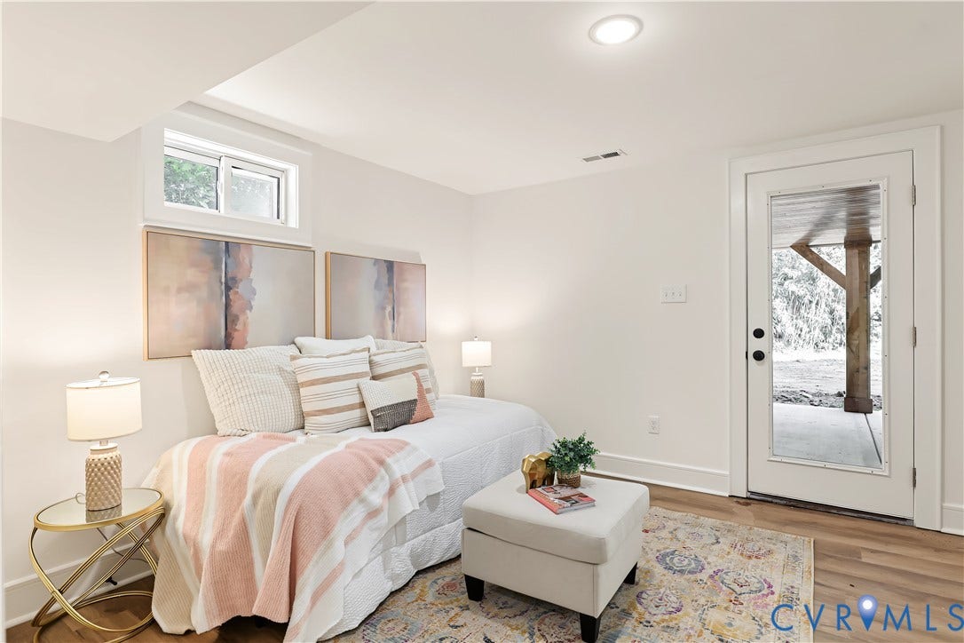 702 Westham Parkway, Westham, Henrico, VA 23229 Recessed ceiling lighting, wood-finish flooring, white trim, a glass-paneled door, and an upper window