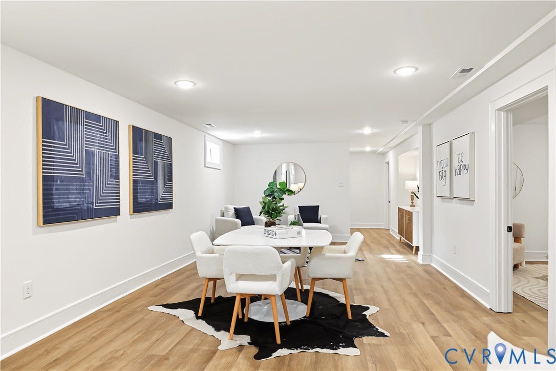702 Westham Parkway, Westham, Henrico, VA 23229 Recessed lighting, wood-finish flooring, white trim, and white walls