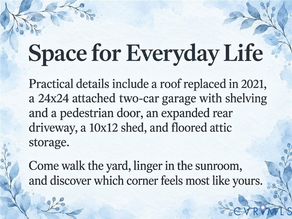 4013 Tweedsmuir Road, Moseley, VA 23120 4013 Tweedsmuir Road, Moseley, VA 23120