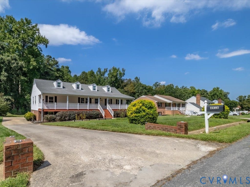 Paved driveway