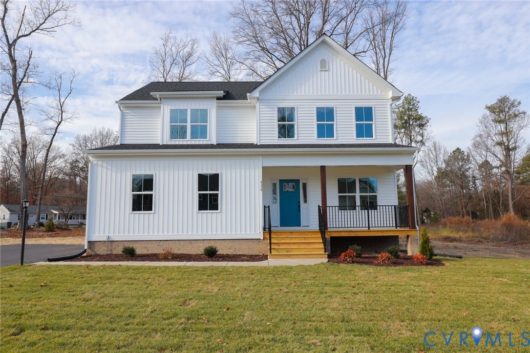 11121 Somerset Hill Drive, Somerset Hills, Glen Allen, VA 23059 White siding exterior with a prominent front porch