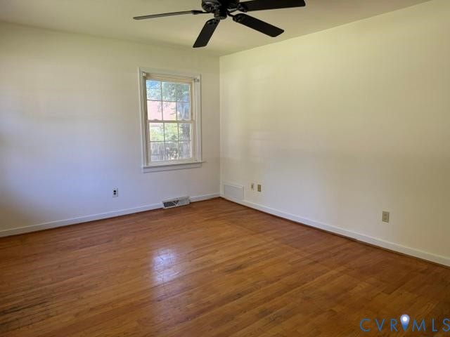 2109 Parkside Avenue, Lakeside, Henrico, VA 23228 Hardwood flooring throughout, a single window, and a ceiling fan with light fixture