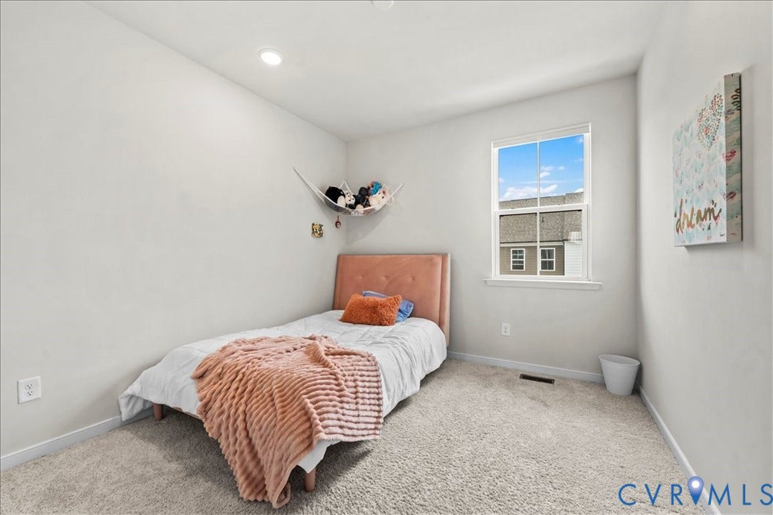 412 Quiet Breeze Alley, Chesterfield, VA 23113 Carpeted room featuring a single window and recessed ceiling lighting