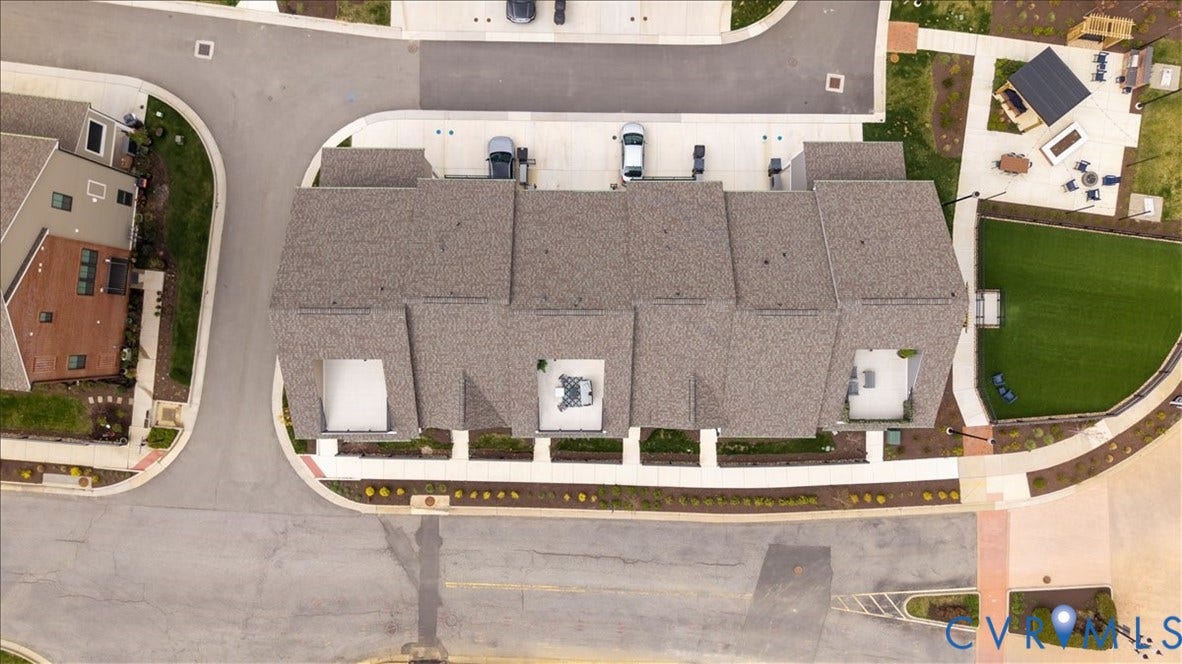412 Quiet Breeze Alley, Chesterfield, VA 23113 Pitched shingle rooflines with integrated rooftop patio areas