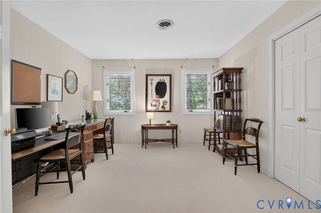 13001 River Hills Drive, Midlothian, VA 23113 Flexible fourth bedroom currently used as a home office.