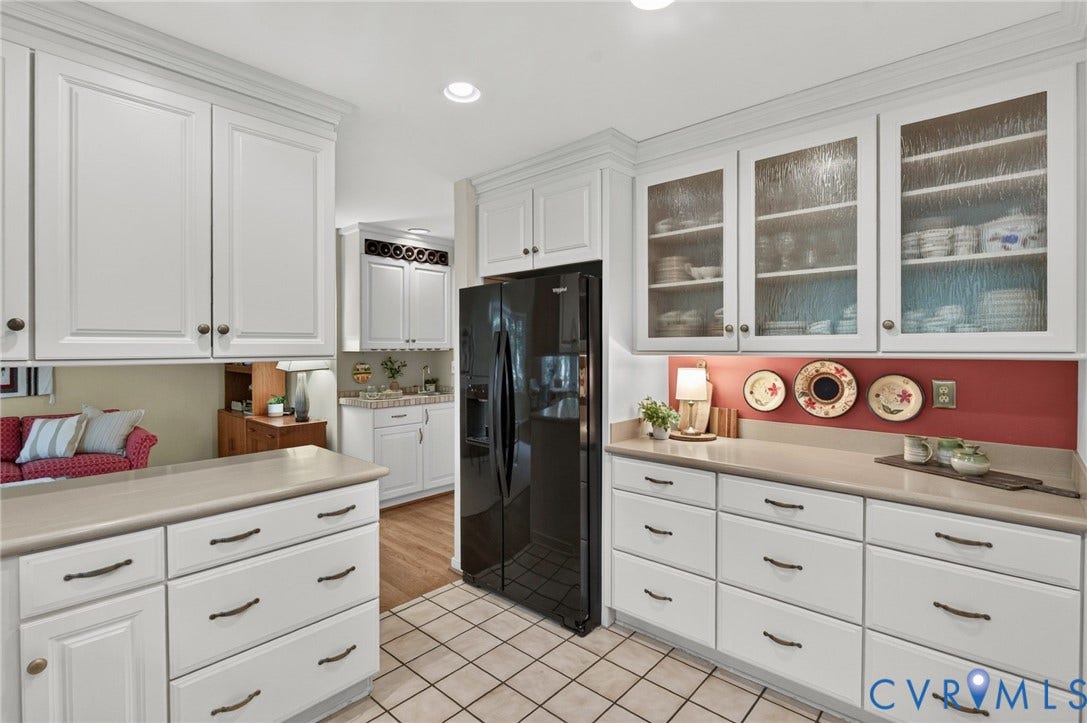 13001 River Hills Drive, Midlothian, VA 23113 Glass-front cabinetry adds a nice touch of character and display space.
