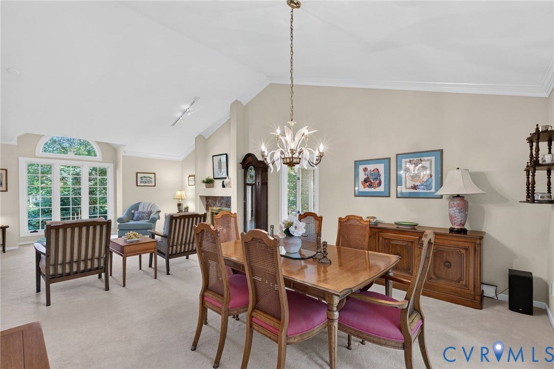 13001 River Hills Drive, Midlothian, VA 23113 Open view to the living room.