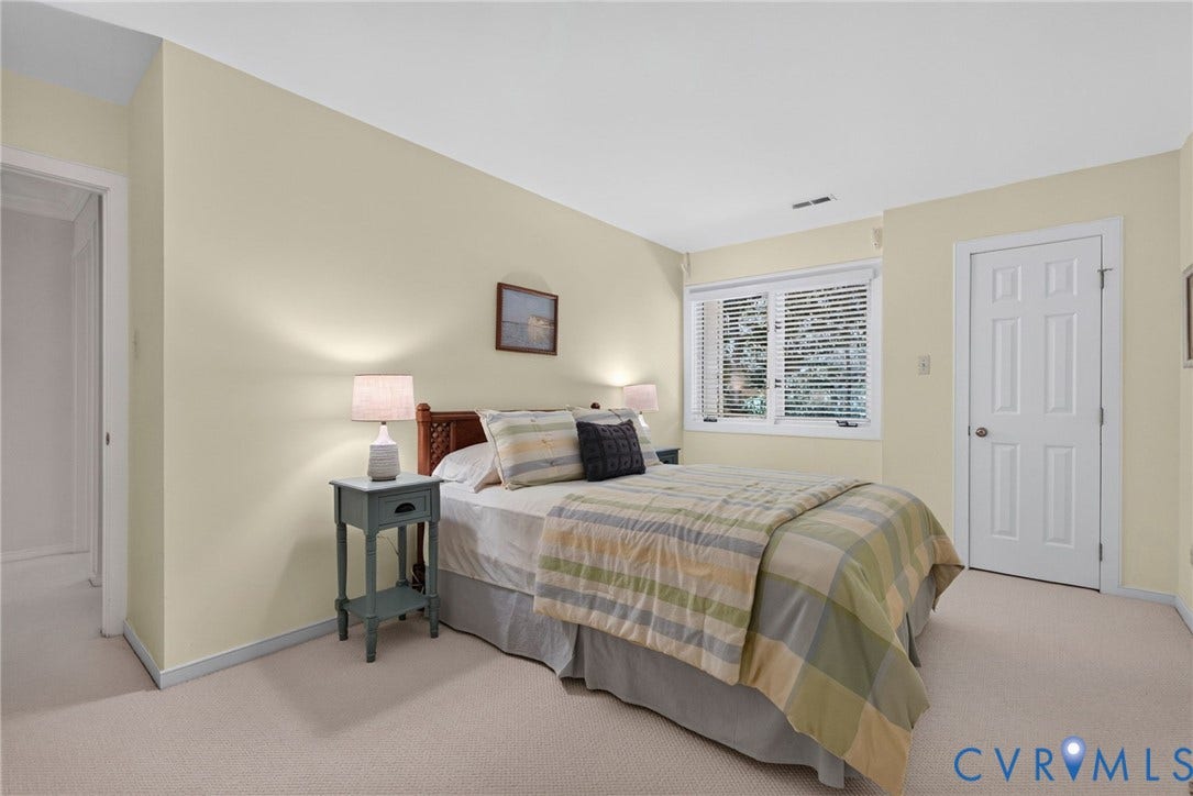13001 River Hills Drive, Midlothian, VA 23113 Another spacious bedroom with wooded views and natural light.