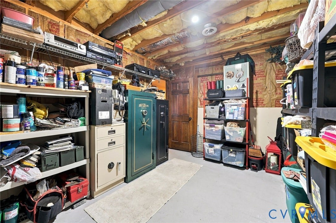 12914 Red Chestnut Drive, Midlothian, VA 23112 Unfinished storage room