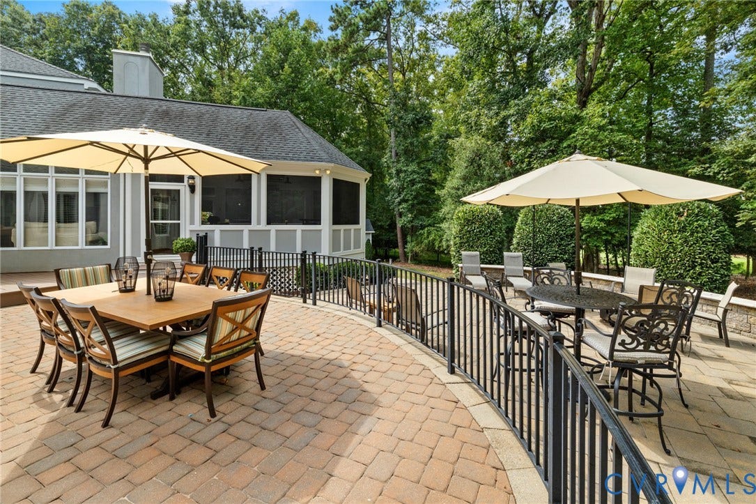 17 Quail Run Drive, Manakin Sabot, VA 23103 Large terrace overlooking hole #3 of Manakin course