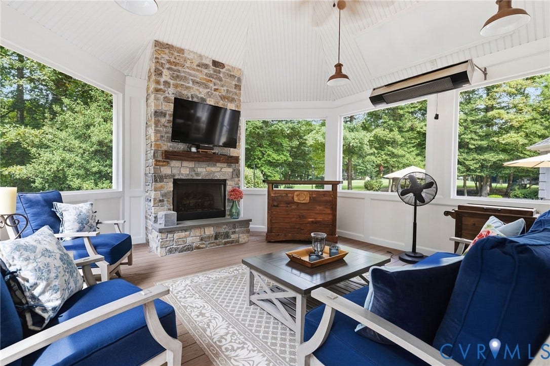 17 Quail Run Drive, Manakin Sabot, VA 23103 Screen porch, gas fireplace, vaulted ceiling