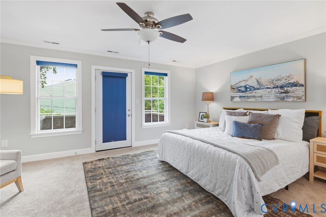 2002 Fairmount Avenue, Church Hill, Richmond, VA 23223 Recessed lighting, ceiling fan, and carpeted flooring