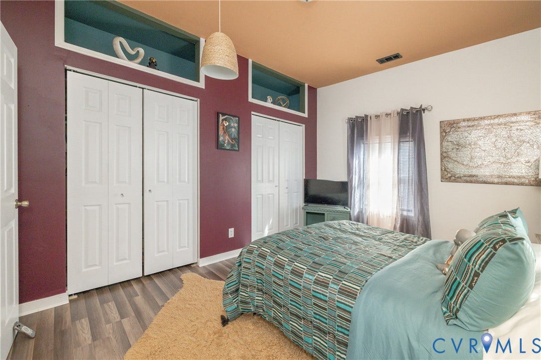 2127 Wright Avenue, Bellemeade, Richmond, VA 23224 Warm wood-finish flooring with dual bi-fold closet doors