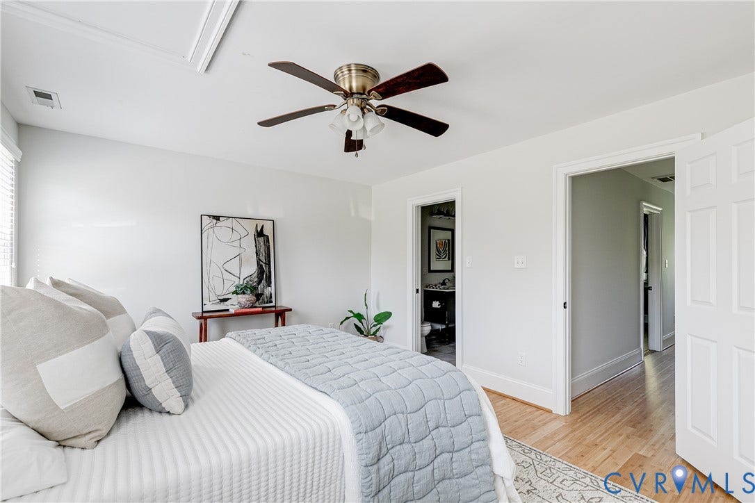 1311 N 33rd Street, Oakwood, Richmond, VA 23223 Light wood-finish flooring with white baseboards