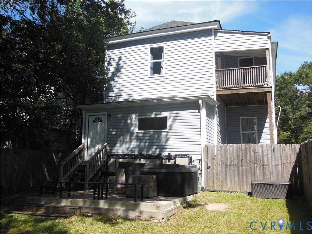 109 Yancey Street, Richmond, VA 23222 Rear view with patio and SPA