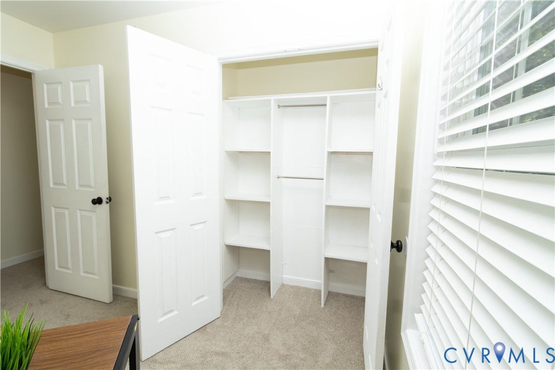 1307 Berrymeade Avenue, Henrico, VA 23060 Built-in closet shelving and hanging rods