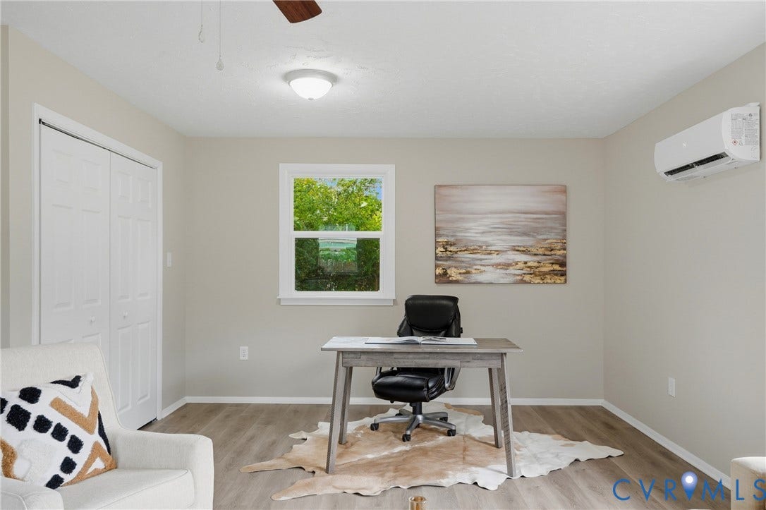 1814 Aeronca Avenue, Henrico, VA 23228 Wood-finish flooring with neutral wall paint and white trim