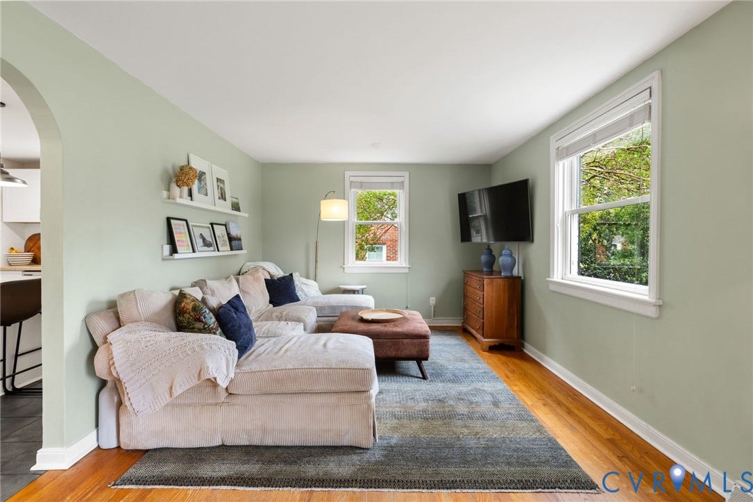 1618 Rockwood Road, Tuckahoe, Richmond, VA 23226 Living room offers plenty of space for cozy movie nights and game nights alike