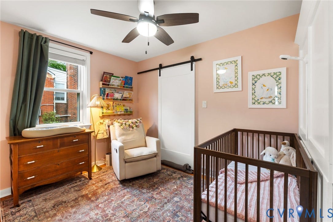 1618 Rockwood Road, Tuckahoe, Richmond, VA 23226 bedroom2 with built-in murphy bed and laundry access!