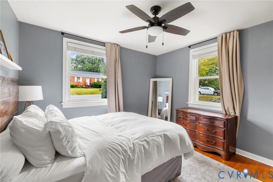 1618 Rockwood Road, Tuckahoe, Richmond, VA 23226 Primary bedroom is soaked in natural light