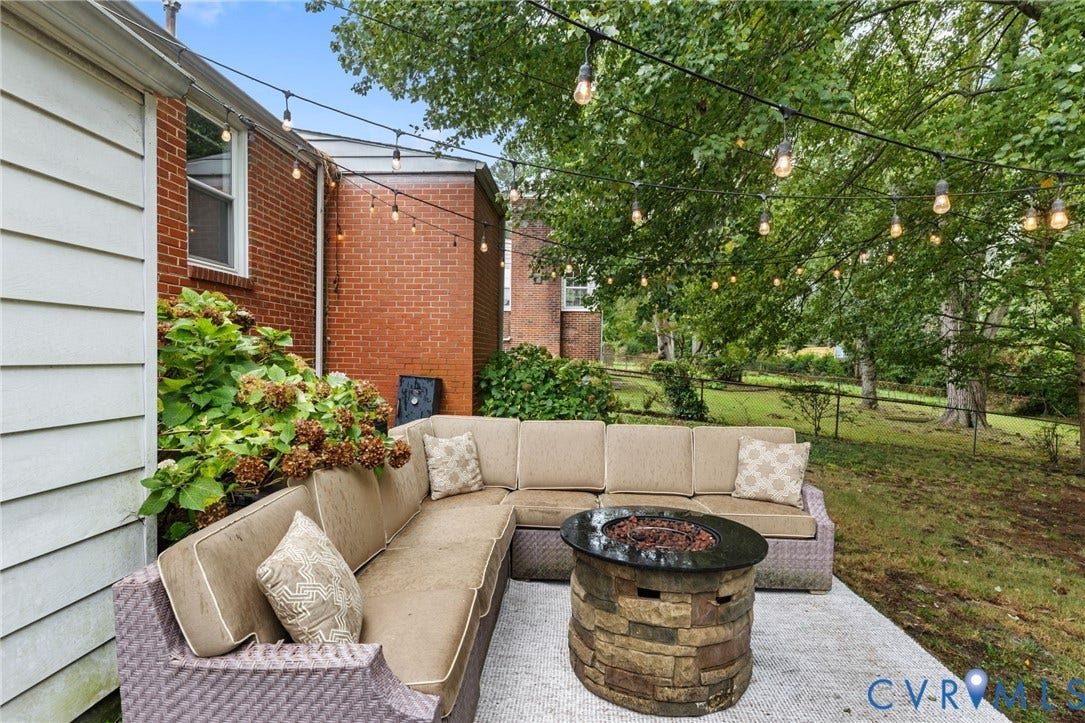 1618 Rockwood Road, Tuckahoe, Richmond, VA 23226 Spacious concrete patio area, perfect for a fire pit hangout
