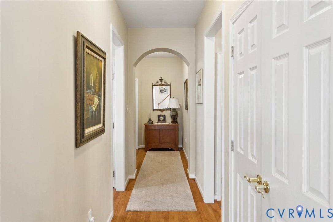 132 Anitas Landing Way, The Parke At Manakin Woods, Manakin Sabot, VA 23103 Beautiful Archway Leading to 1st Floor Primary Bedroom Suite