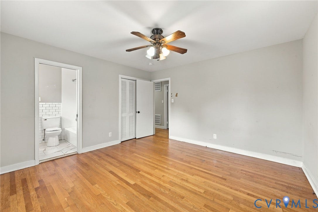 3238 E Weyburn Road, Bon Air, Richmond, VA 23235 Wood-finish flooring with light gray wall tones