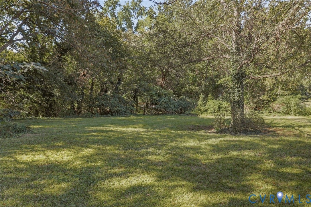 216 W Roanoke Street, Richmond, VA 23225 Expansive grassy area featuring mature trees and lush perimeter foliage