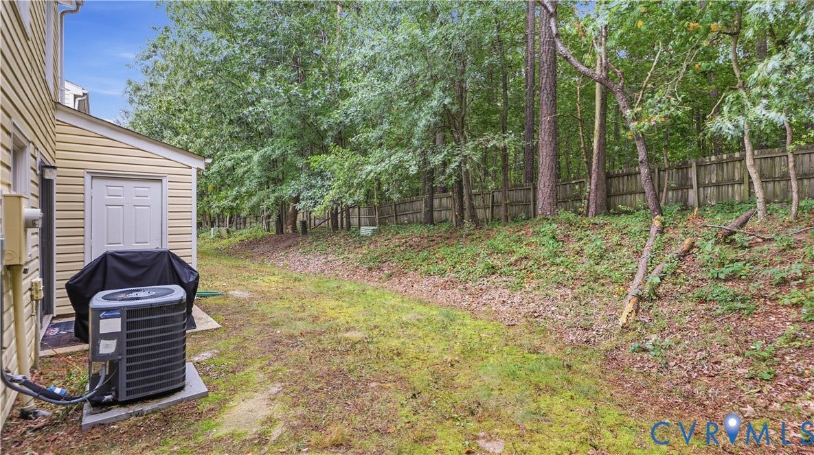 15253 Broadwater Circle, Chester, VA 23831 Wooded perimeter with a privacy fence