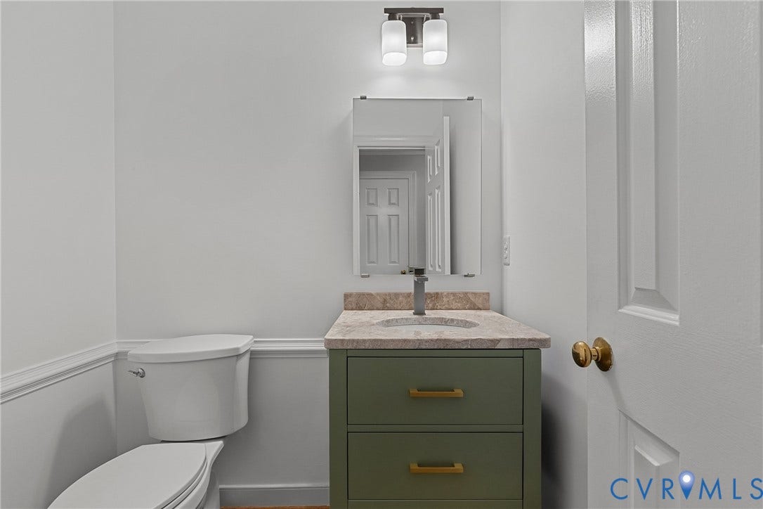 9017 Wood Sorrel Drive, Henrico, VA 23229 Updated powder room