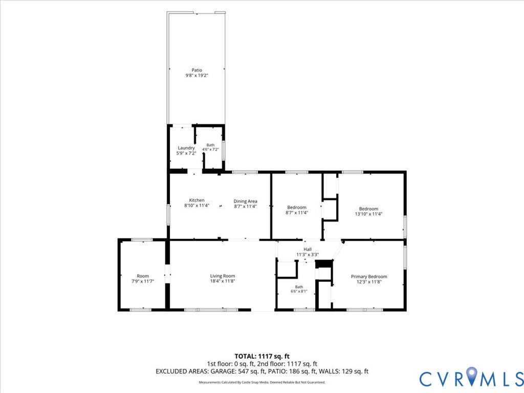 1215 Starling Drive, Henrico, VA 23229 Floor plan