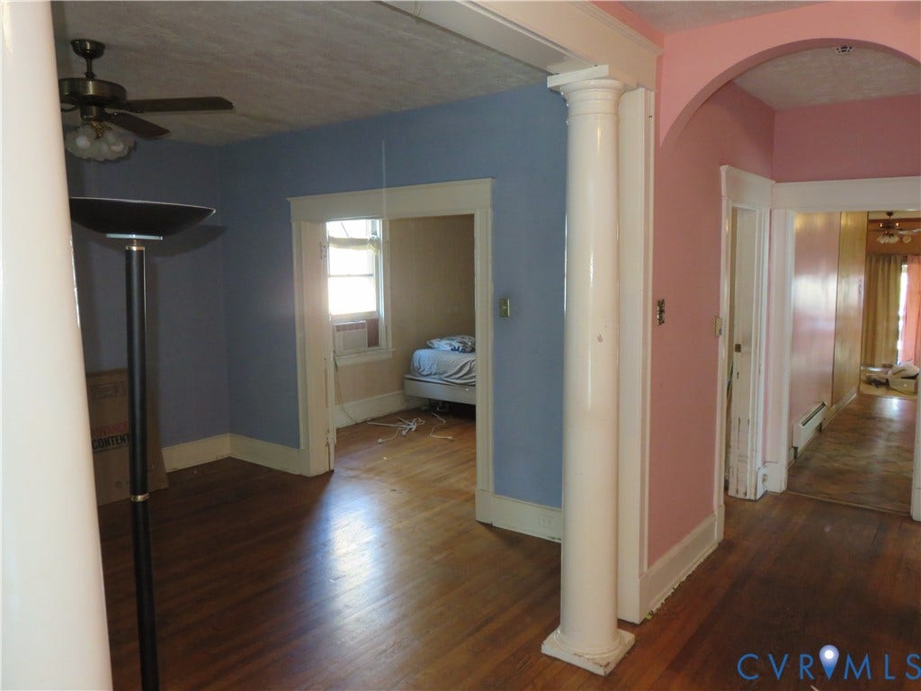 3009 Edgewood Avenue, Northside/ Ginter Park Terrace, Richmond, VA 23222 Living Room with View to Dining Room