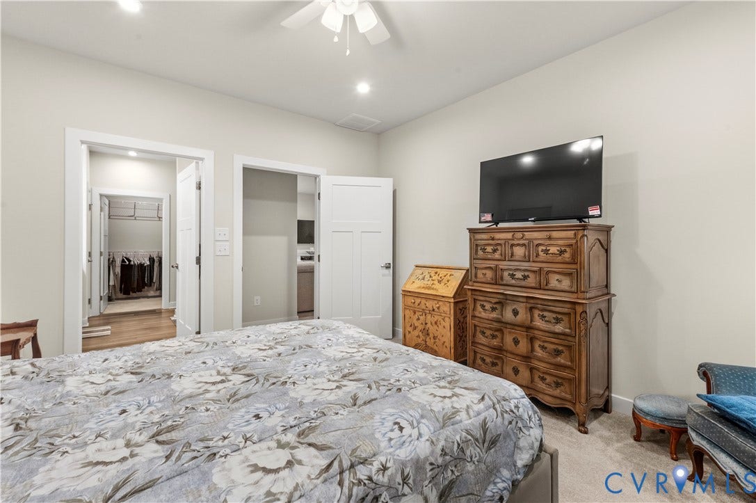 4837 Bacova Village Trail, Glen Allen, VA 23059 First-floor primary bedroom