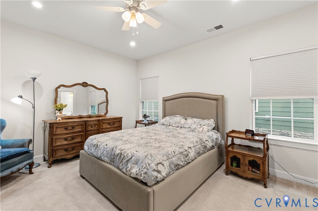 4837 Bacova Village Trail, Glen Allen, VA 23059 First floor primary bedroom
