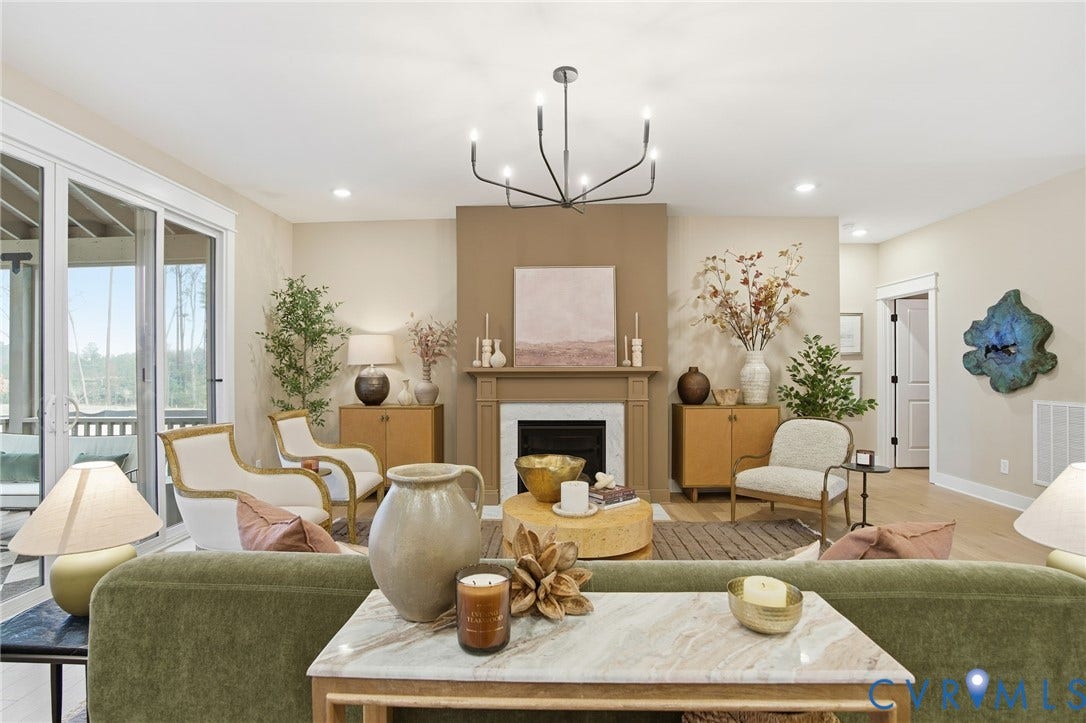 2511 Creekwind Drive, Fine Creek Manor, Powhatan, VA 23139 Shows Optional Fireplace