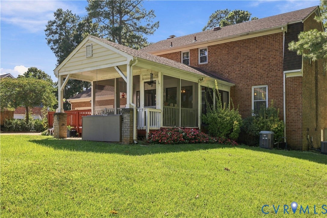 8307 Wallingford Lane, Chickahominy Bluffs, Henrico, VA 23227 Brick exterior with multiple windows