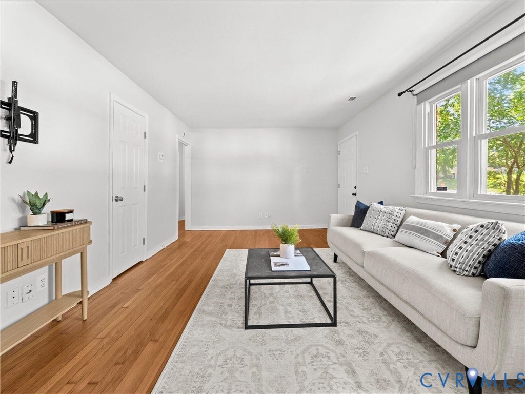 5112 Bethlehem Road, Libbie Mill Area, Richmond, VA 23230 Bright interior with wood-finish flooring, white walls, and large windows