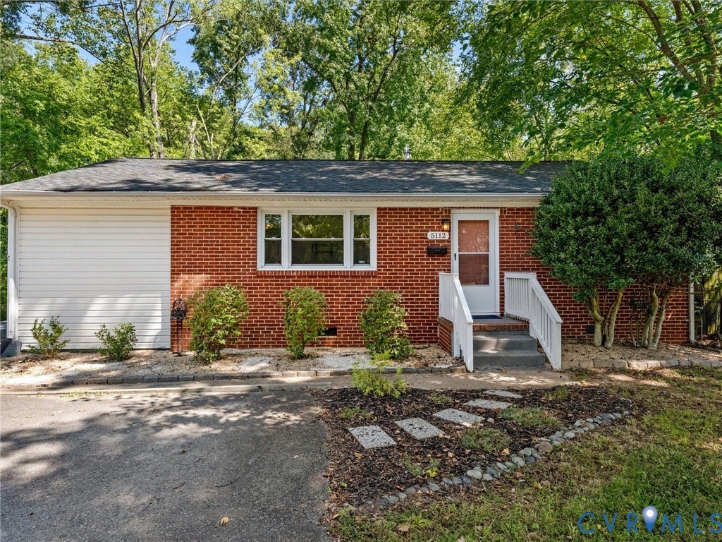 5112 Bethlehem Road, Libbie Mill Area, Richmond, VA 23230 Brick and siding exterior with white trim and a dark gray roof