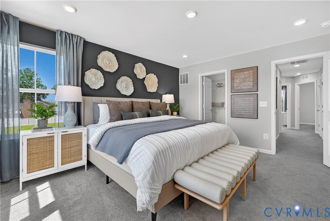 6126 Hull Street Road, Richmond, VA 23224 Recessed lighting, wall-to-wall carpeting, and a window with a multi-pane grid