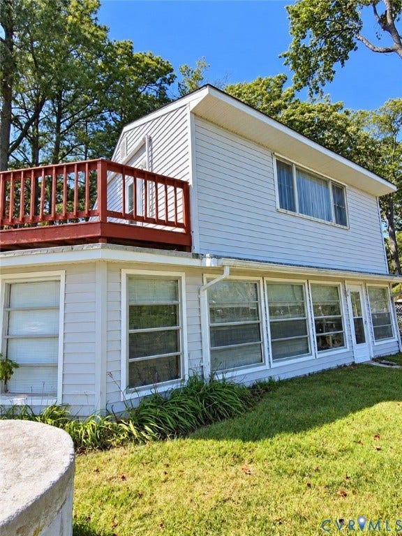 36 Beach Road, Reedville, VA 22539 back of home
