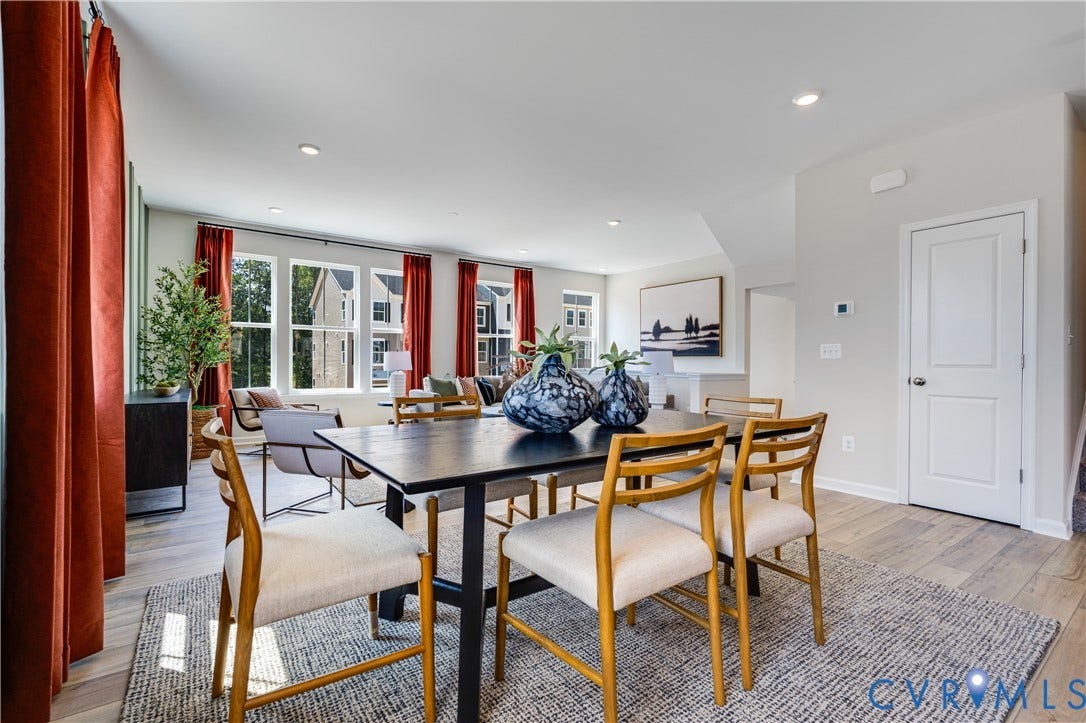 8708 Pullman Lane, Chesterfield, VA 23832 Hardwood-style flooring throughout, recessed lighting, and white trim