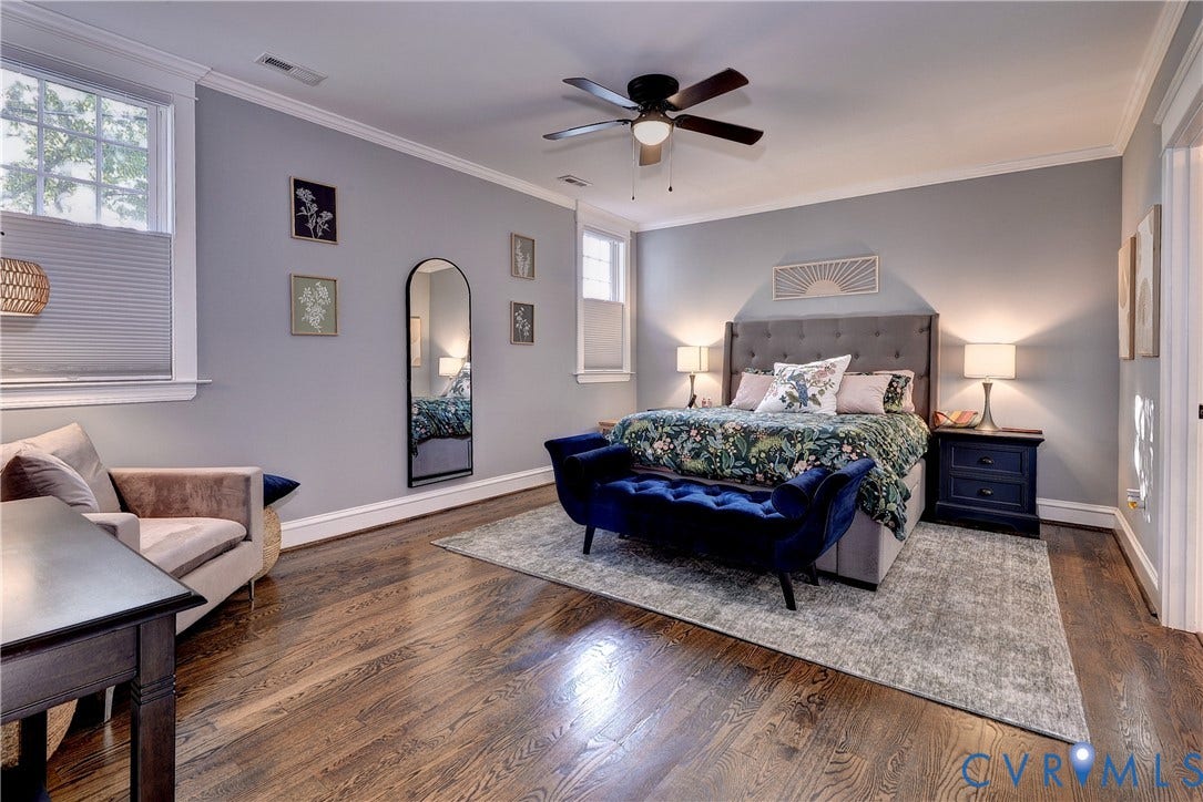 Gracious and Inviting. Large custom walk in closet