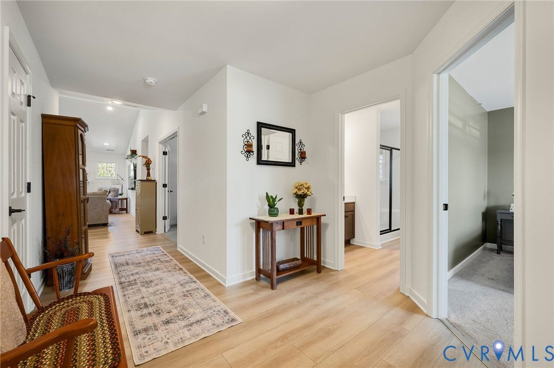 11804 Rydal Way, Cobbs Creek, Glen Allen, VA 23059 Light wood-finish flooring throughout, white walls, recessed lighting, and white trim