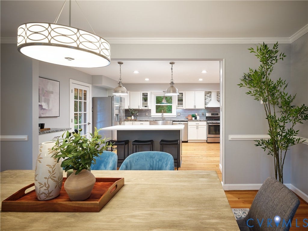 1708 Windingridge Court, Henrico, VA 23238 The sellers knocked down a wall and created this inviting and airy space.
